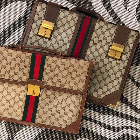 Gucci Handbags - His & Hers Authentic Gucci Vintage Briefcases